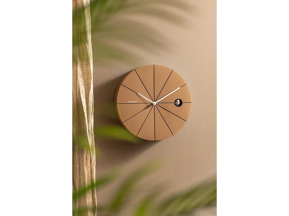 Wandklok Destacado Cuckoo - 28x6x28 cm - Bruin