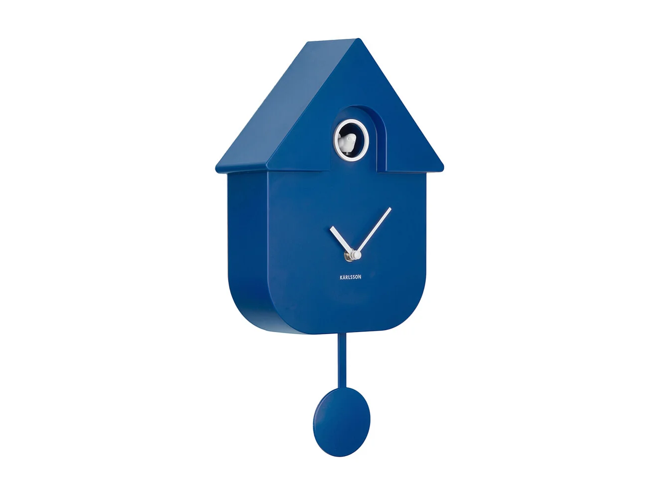 Horloge murale moderne à coucou - 8,5 x 21,5 x 41 cm - Bleu