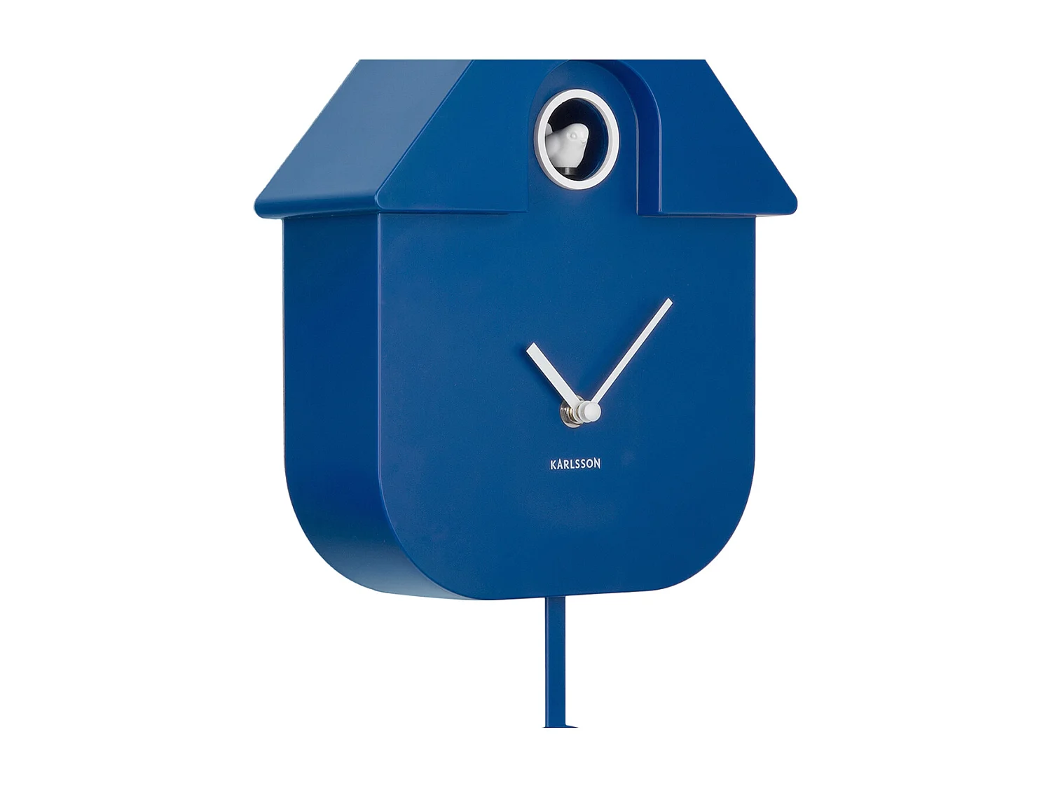 Horloge murale moderne à coucou - 8,5 x 21,5 x 41 cm - Bleu