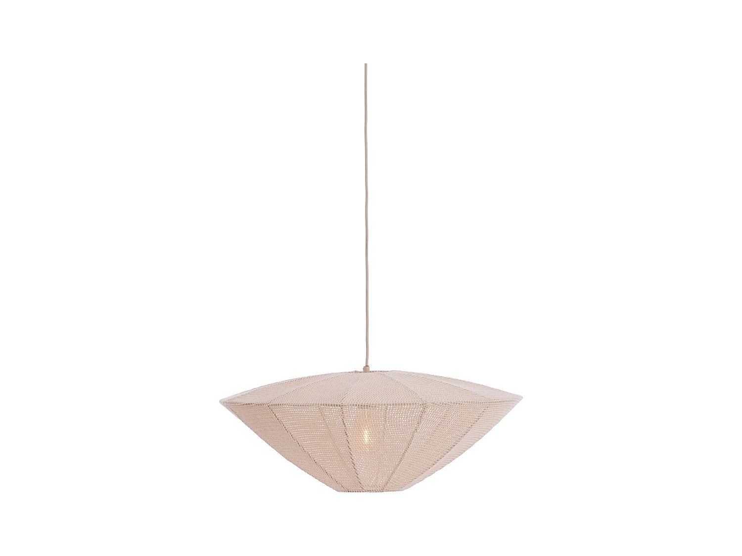 Suspension SATILLA - Ø60x25 cm - Blanc