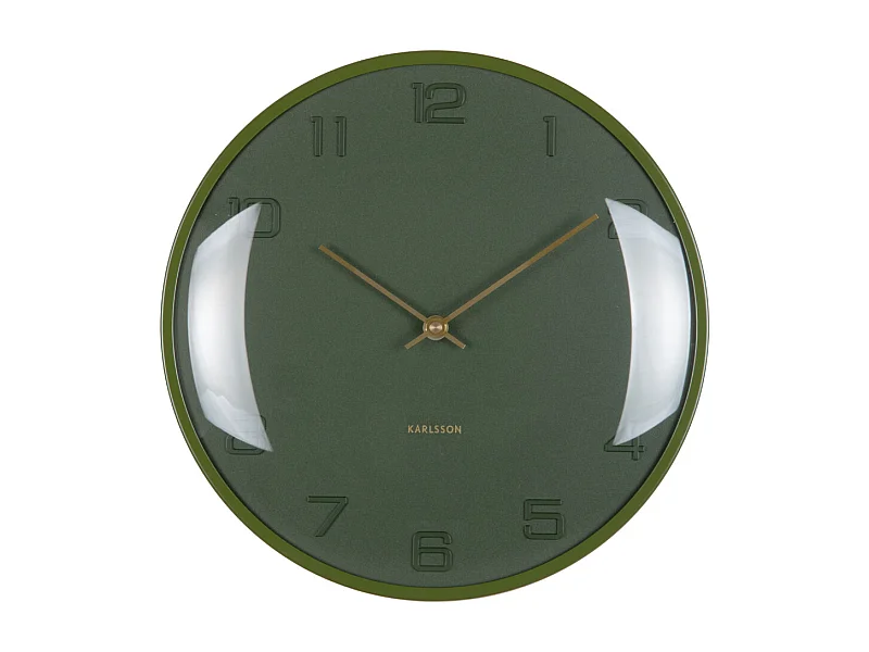 Wandklok Fuerte Dome - 30.5x3x30.5 cm - Groen