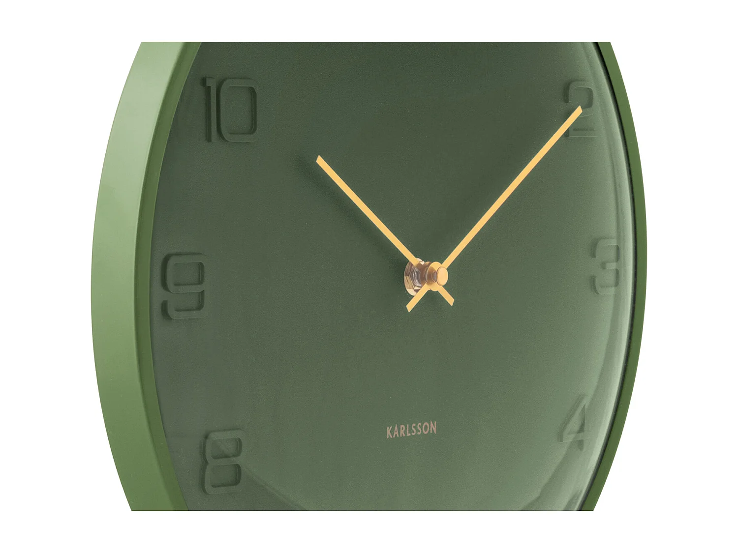 Horloge murale Fuerte Dome - 30,5 x 3 x 30,5 cm - Vert