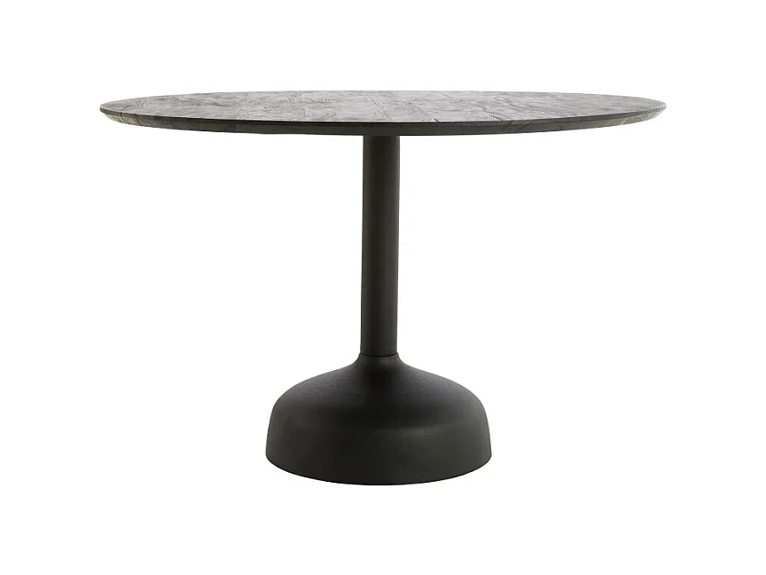Table à manger TUNJA - Ø120x76 cm - Noir
