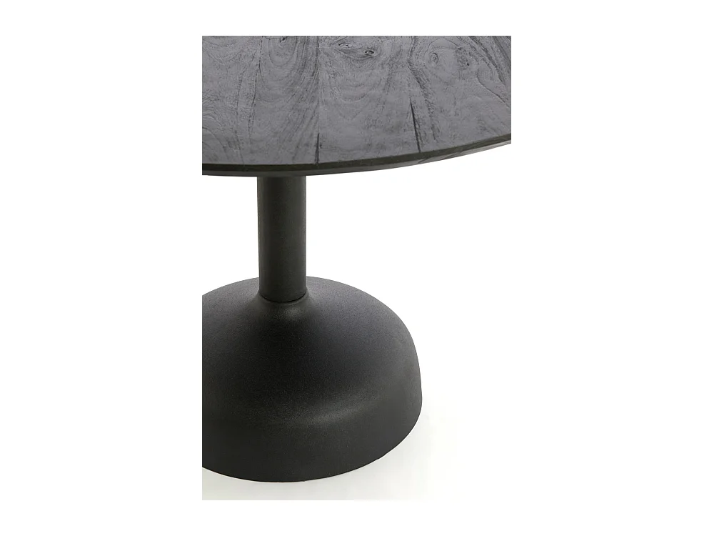 Table à manger TUNJA - Ø120x76 cm - Noir