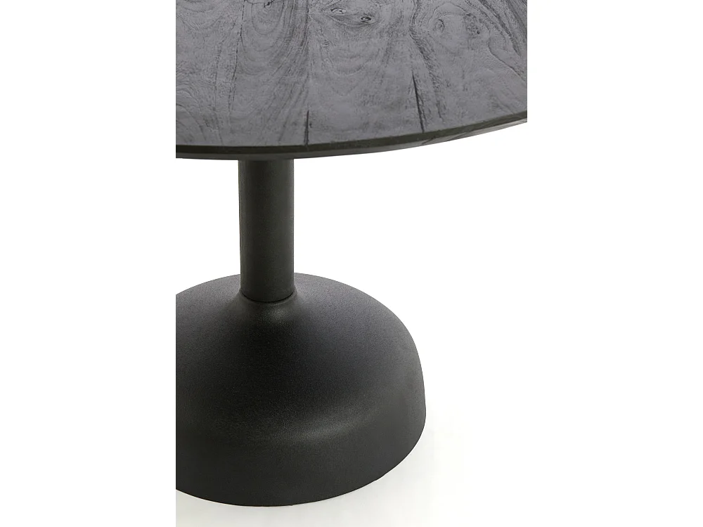 Table à manger TUNJA - Ø120x76 cm - Noir