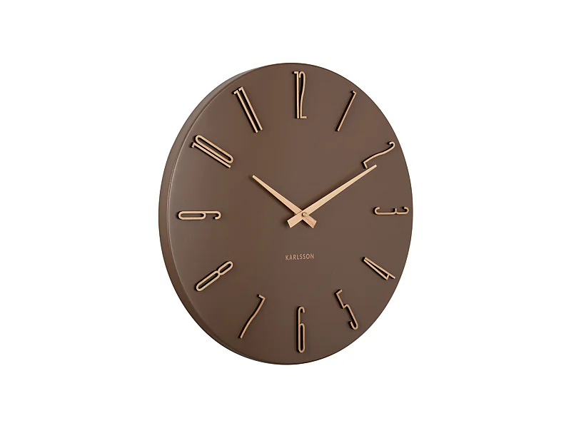 Esmerado Wanduhr - 2,1x40x40 cm - Braun