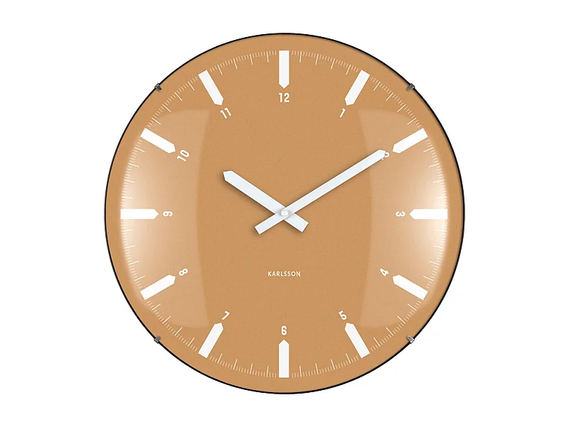 Horloge murale dôme Realista - 35 x 4,5 x 35 cm - Jaune