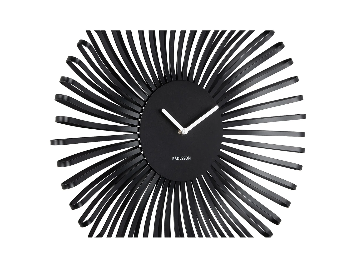 Horloge murale Polo - 48x7,8x48 cm - Noir