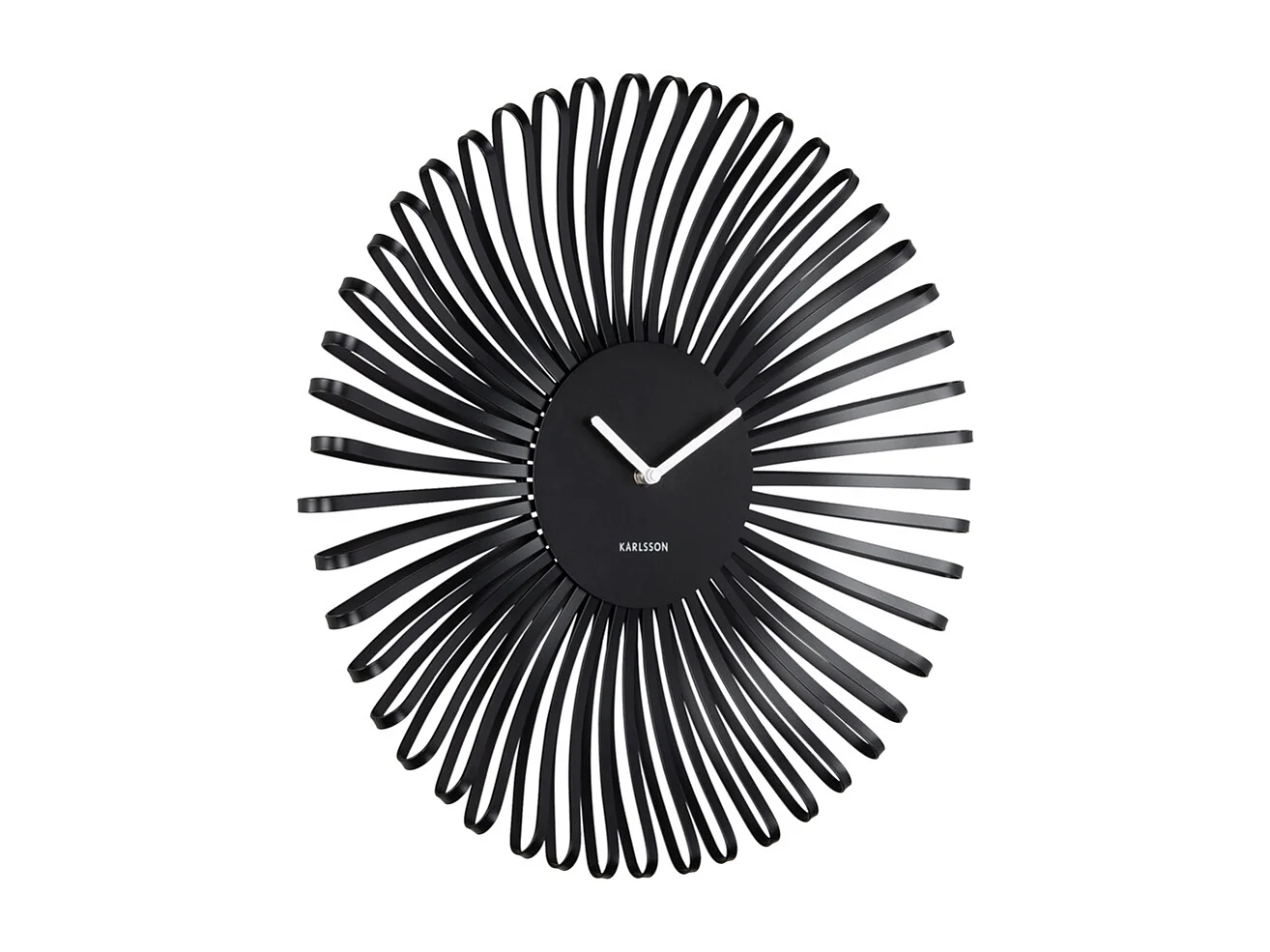 Reloj de pared Polo - Negro - Ø48cm