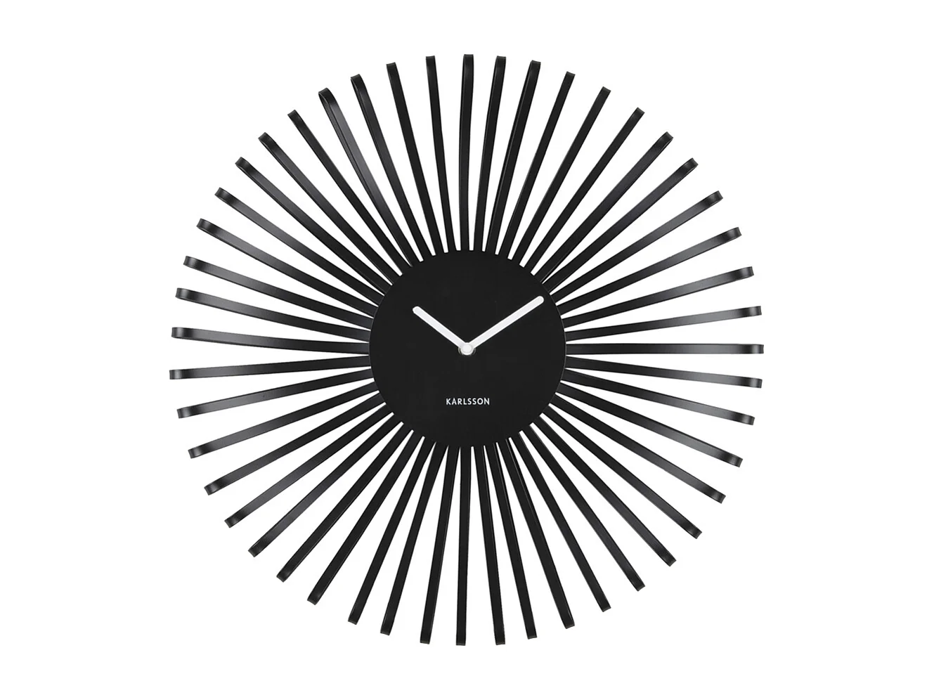 Reloj de pared Polo - Negro - Ø48cm