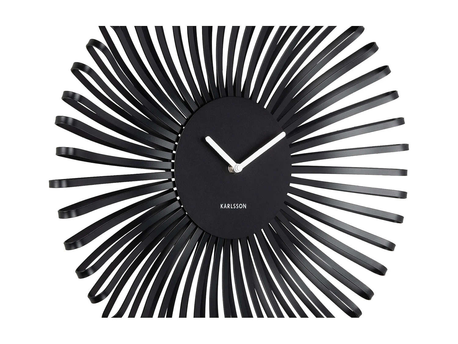 Reloj de pared Polo - Negro - Ø48cm