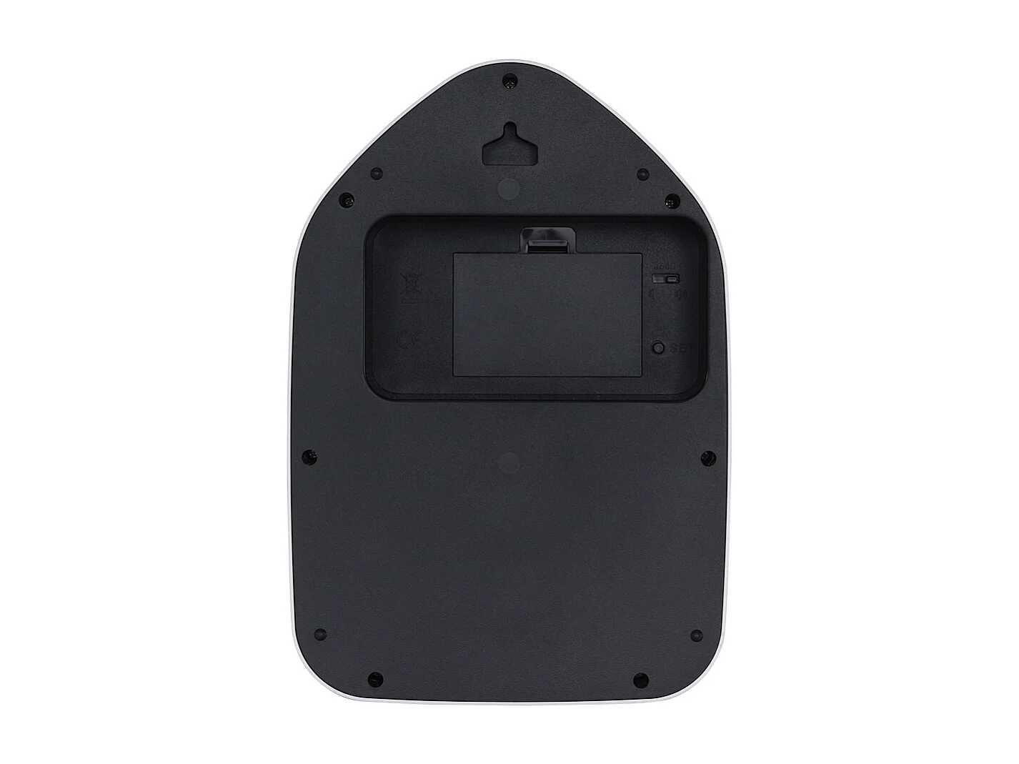 Horloge murale moderne pour chien - 29,1 x 29,1 x 29,1 cm - Rouge