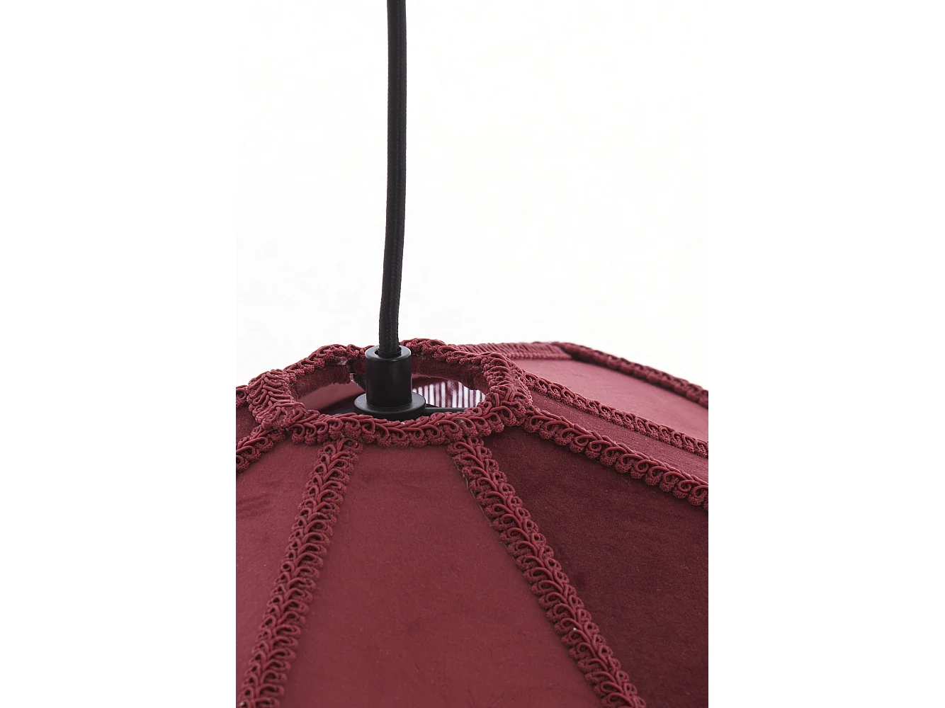 Suspension Tiffany - Ø40x26 cm - Rouge