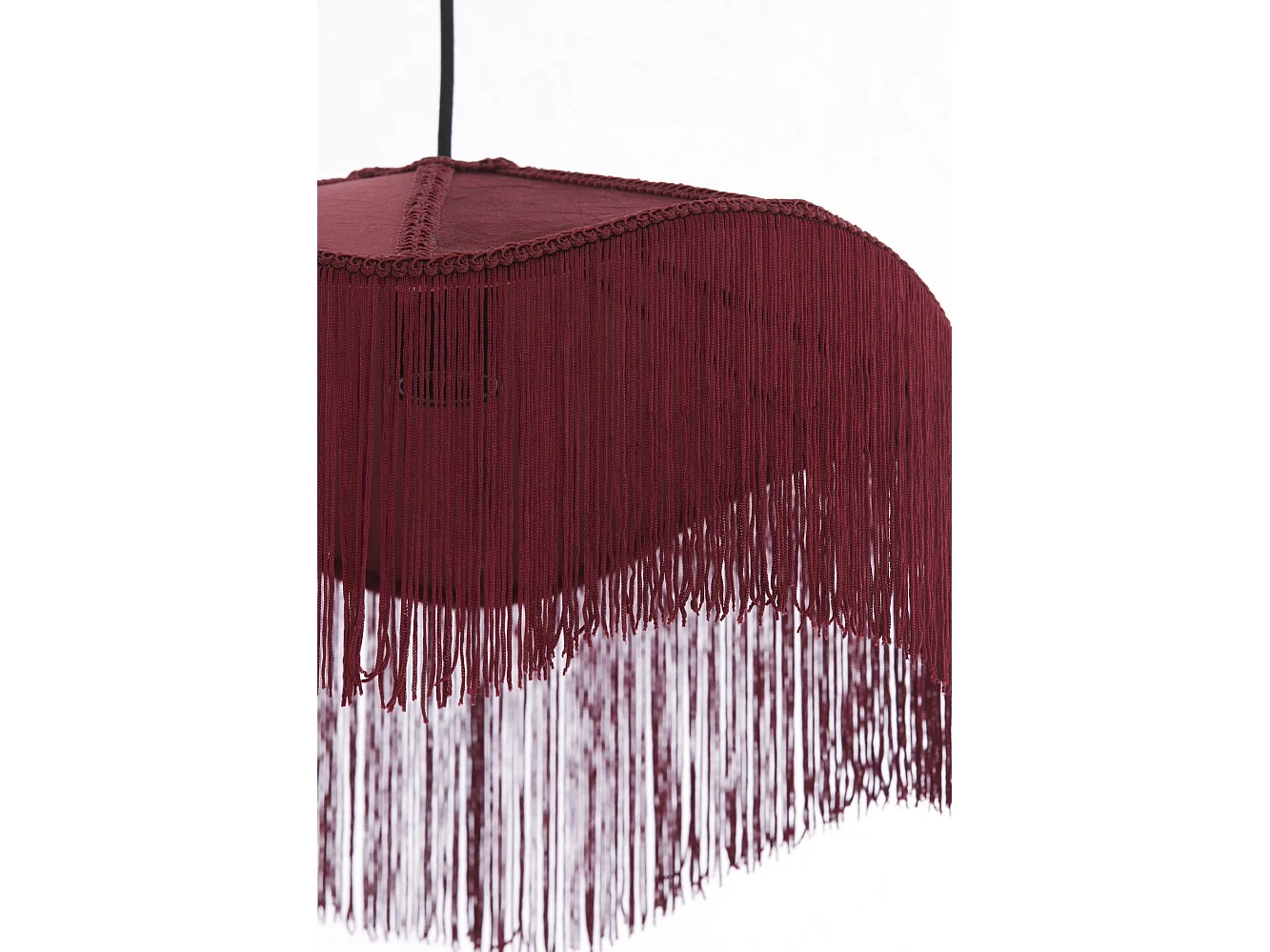 Suspension Tiffany - Ø40x26 cm - Rouge