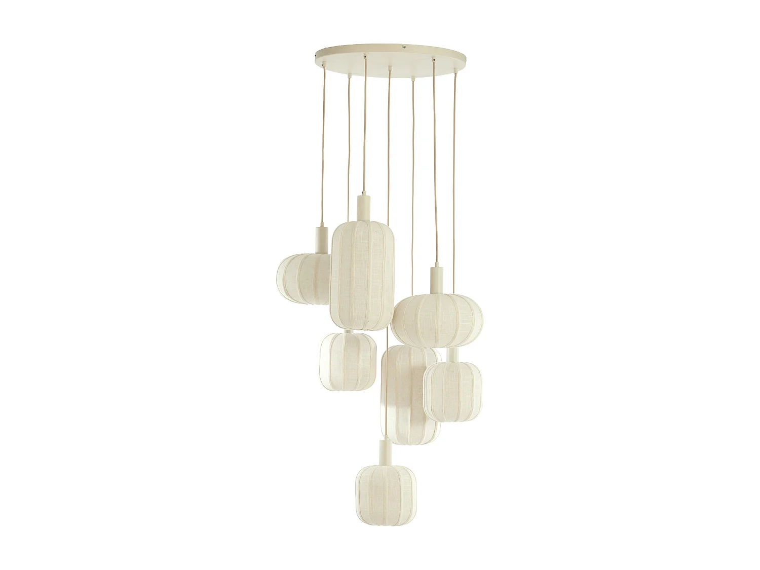 Hanglamp TUFIA - Ø53x34 cm - Wit