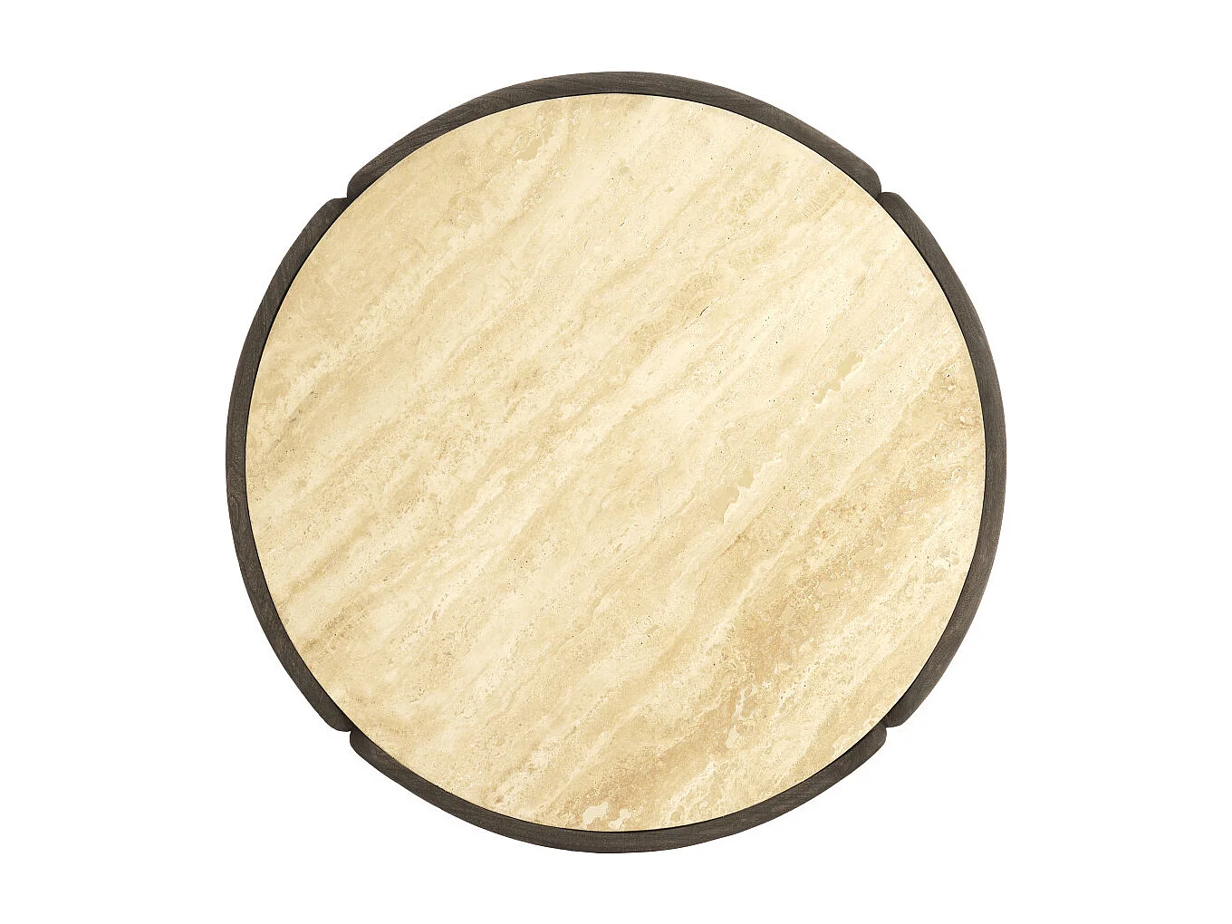 Table basse ALI - Ø75x40 cm - Gris