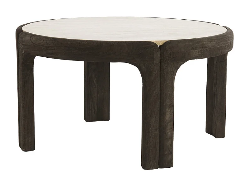 Table basse ALI - Ø75x40 cm - Gris