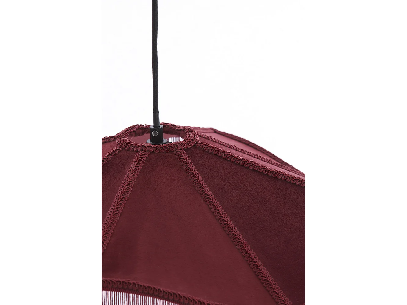 Suspension TIFFANY - Ø50x28 cm - Rouge