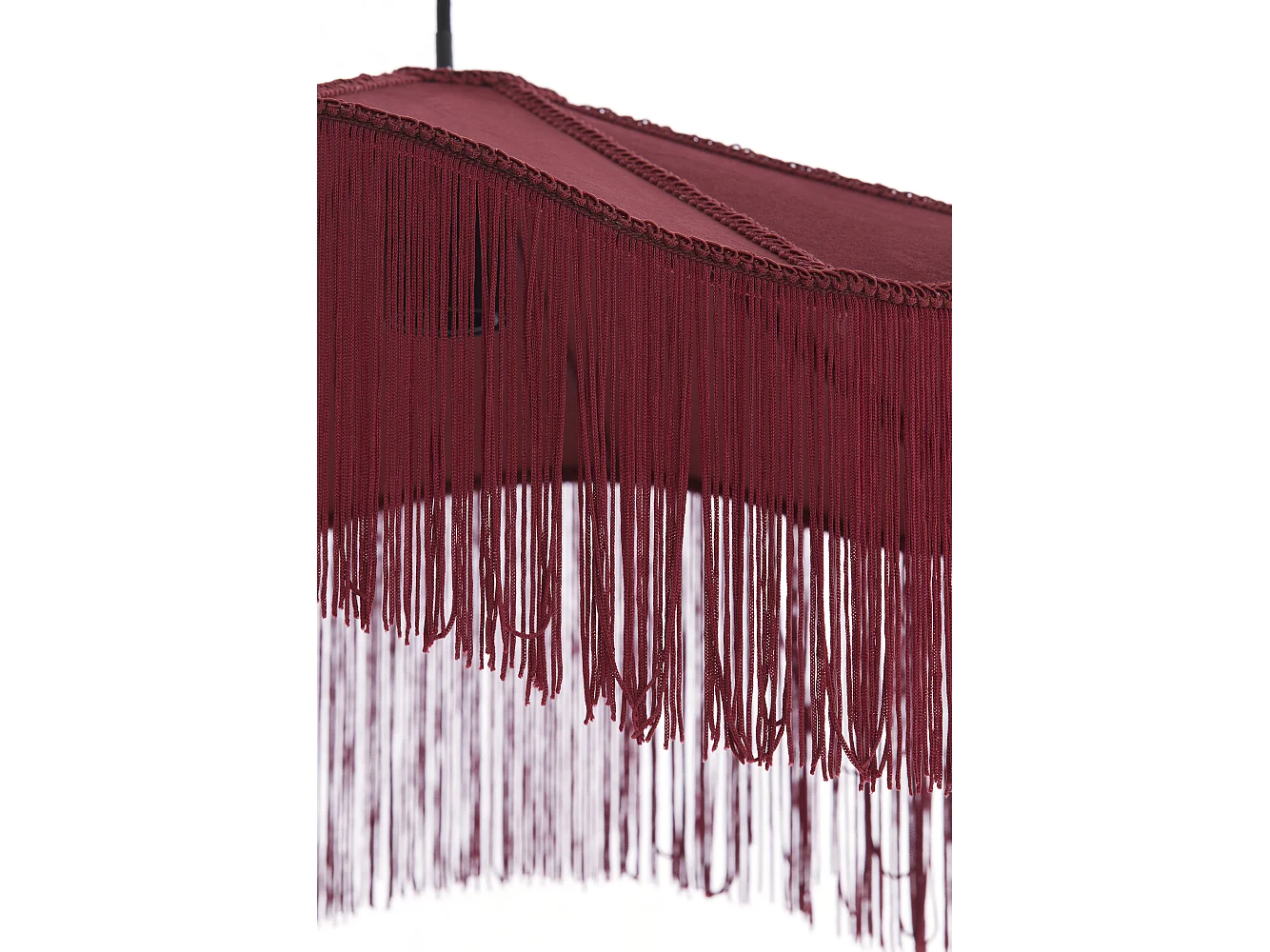 Suspension TIFFANY - Ø50x28 cm - Rouge