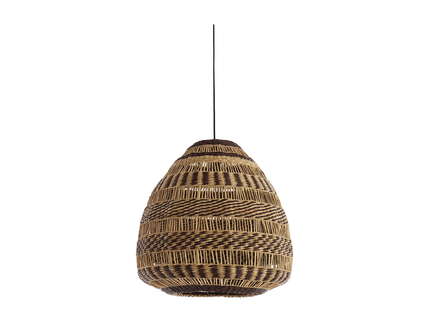 Suspension SOLUNA - Ø56x55 cm - Marron