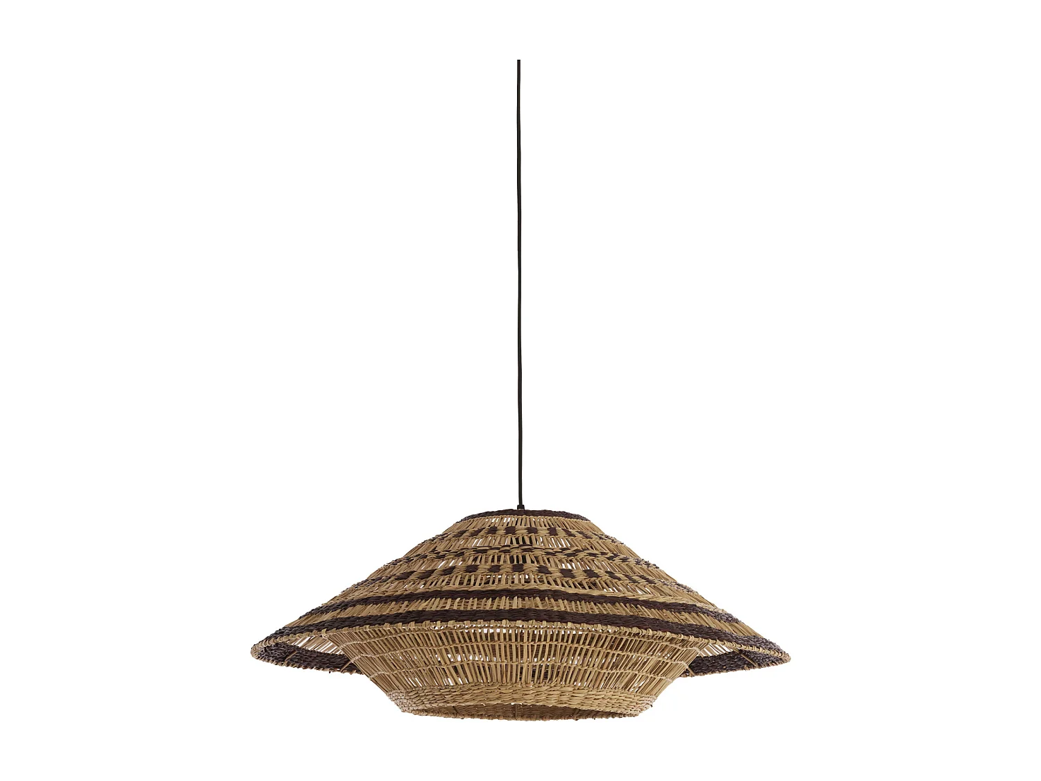 Suspension OWANA - Ø80x30 cm - Marron