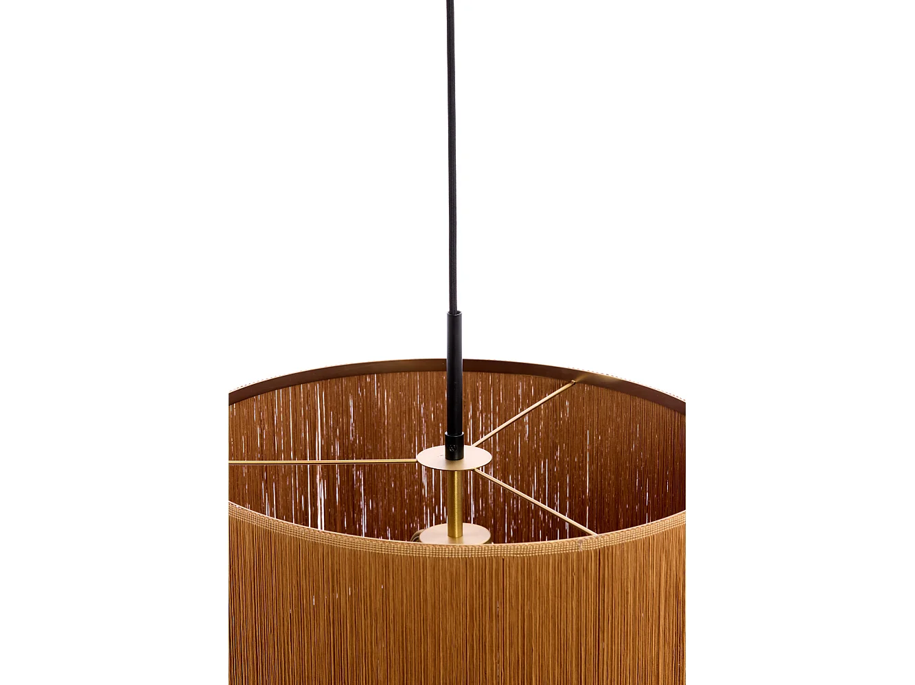 Hanglamp MALAIKA - Ø45x50 cm - Bruin