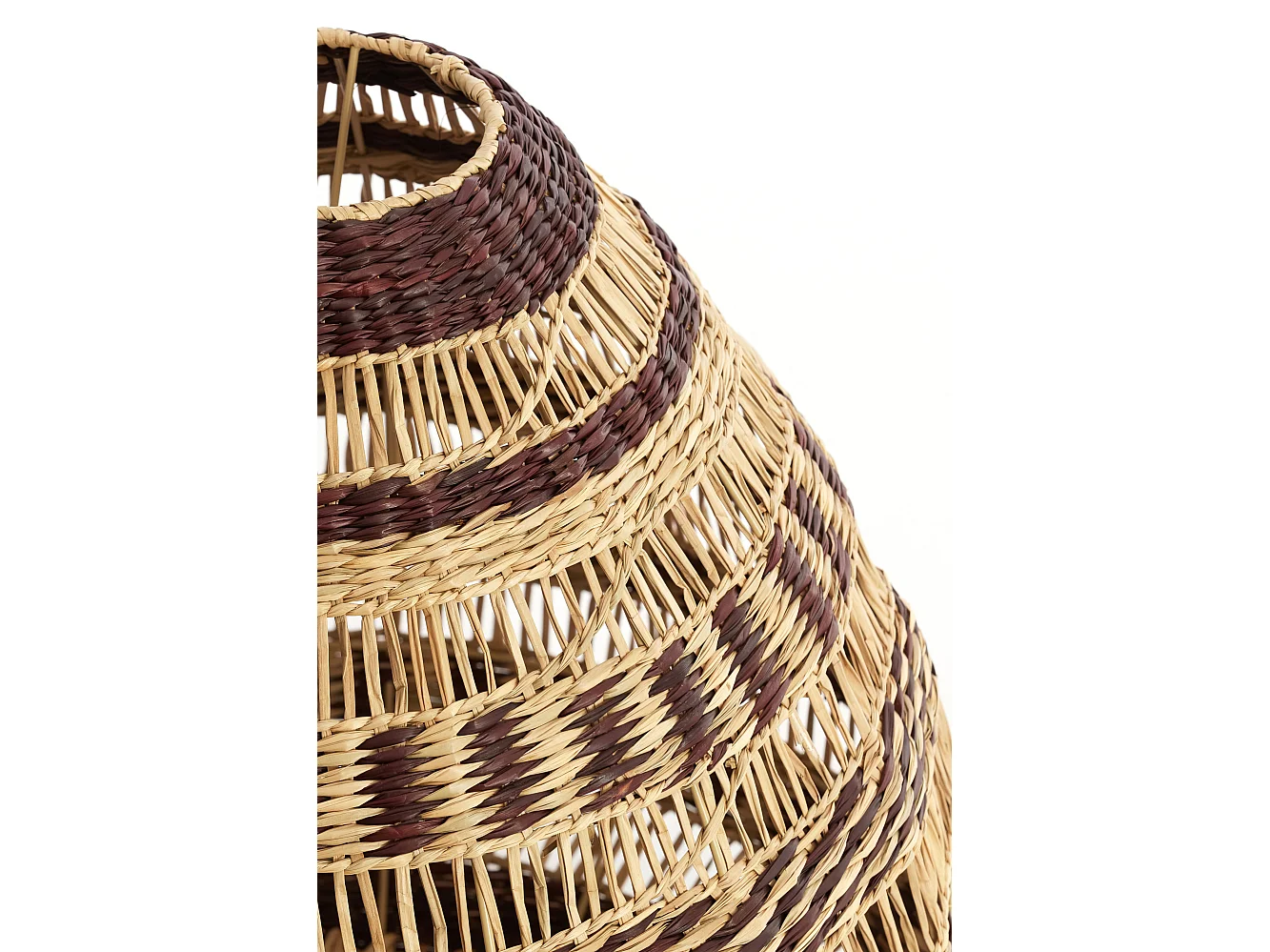 Hanglamp SOLUNA - Ø47x46 cm - Bruin