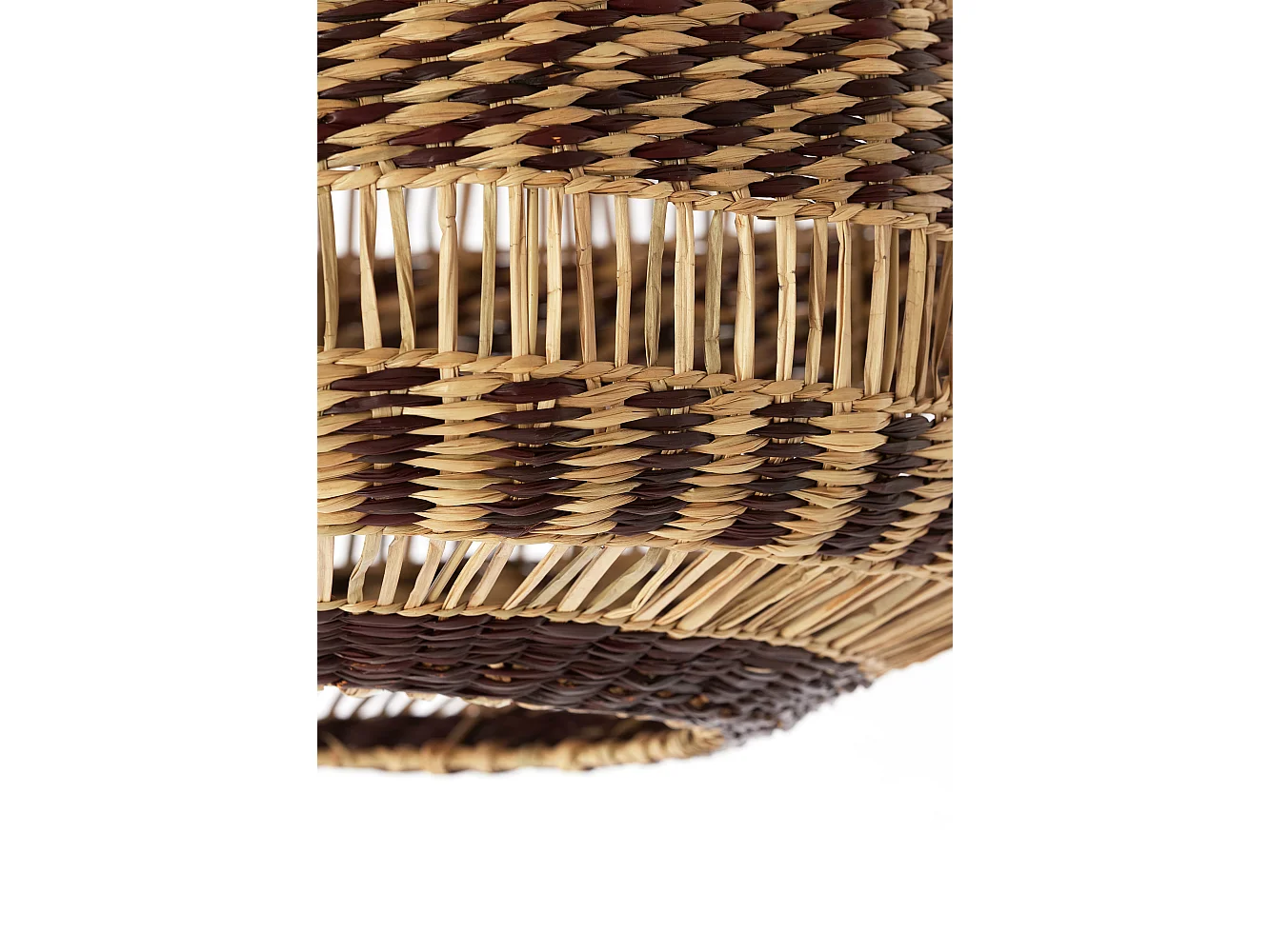 Hanglamp SOLUNA - Ø47x46 cm - Bruin