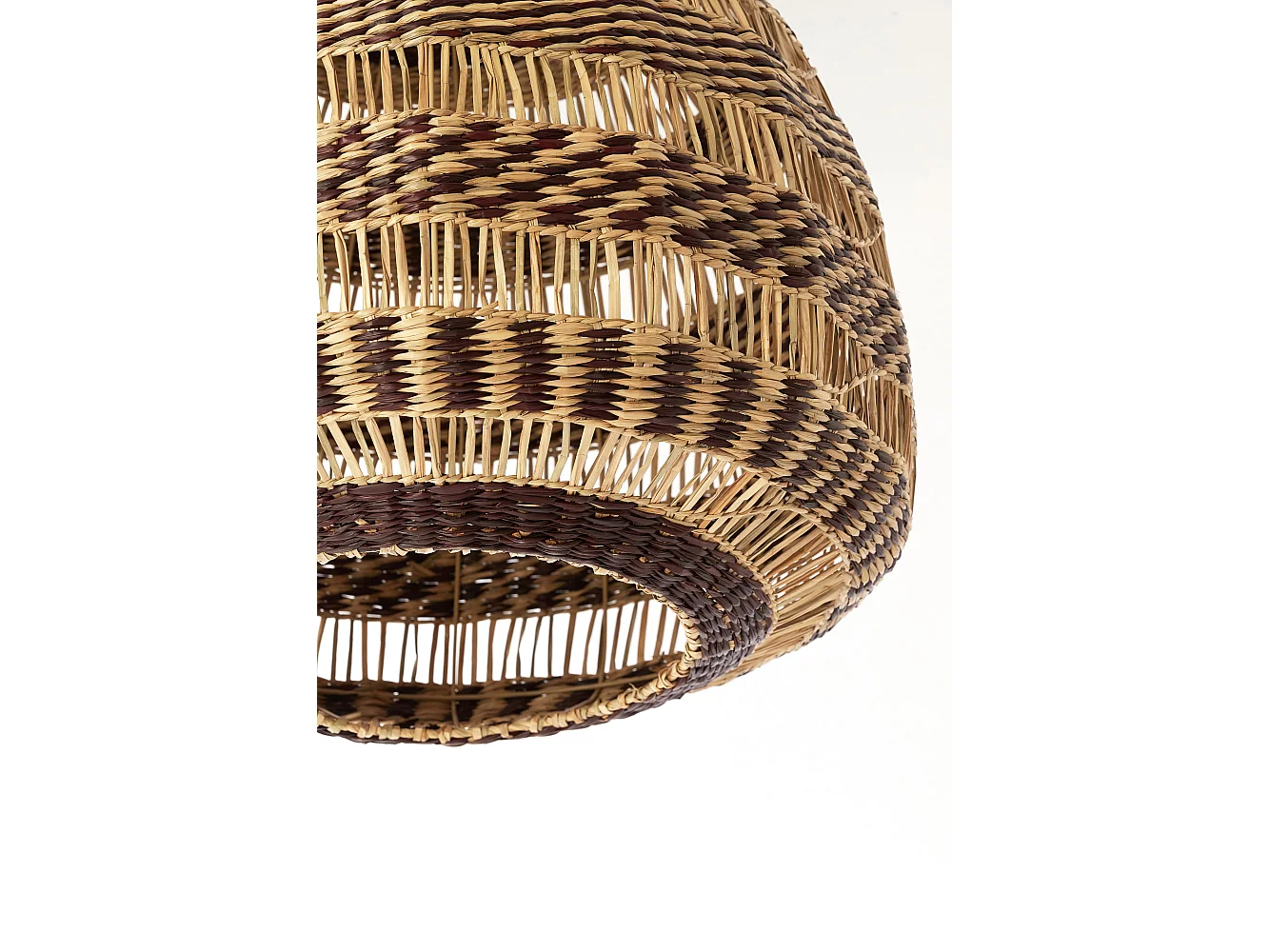 Hanglamp SOLUNA - Ø47x46 cm - Bruin