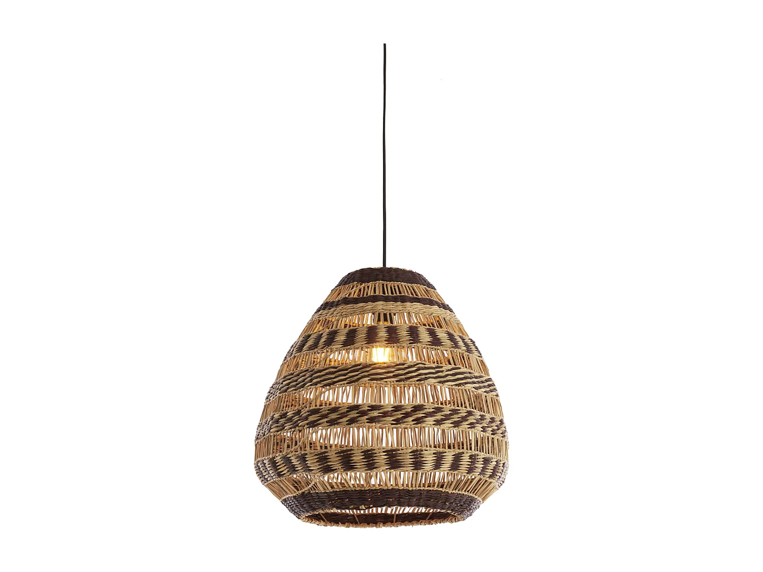 Suspension SOLUNA - Ø47x46 cm - Marron