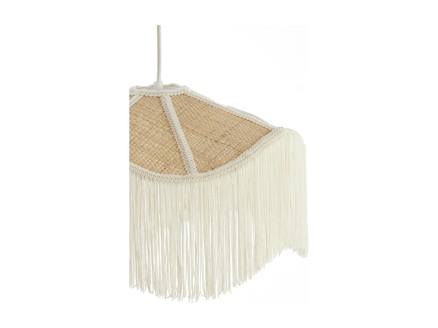 Suspension TIFFANY - Ø50x28 cm - Blanc