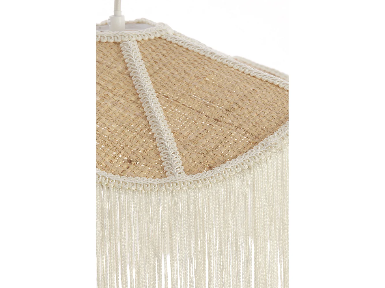 Suspension TIFFANY - Ø50x28 cm - Blanc