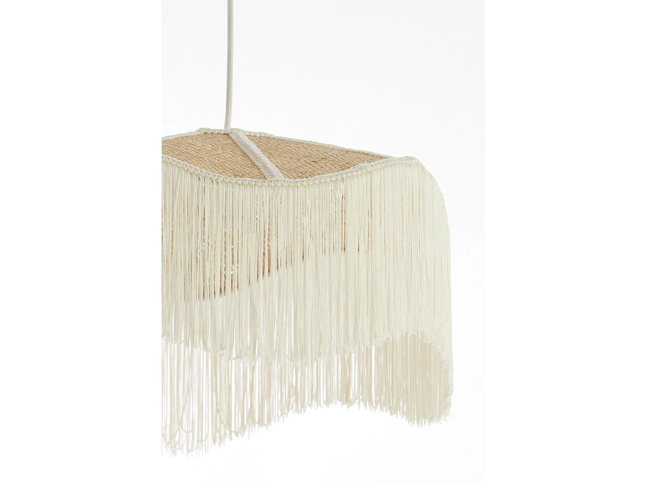 Suspension TIFFANY - Ø50x28 cm - Blanc