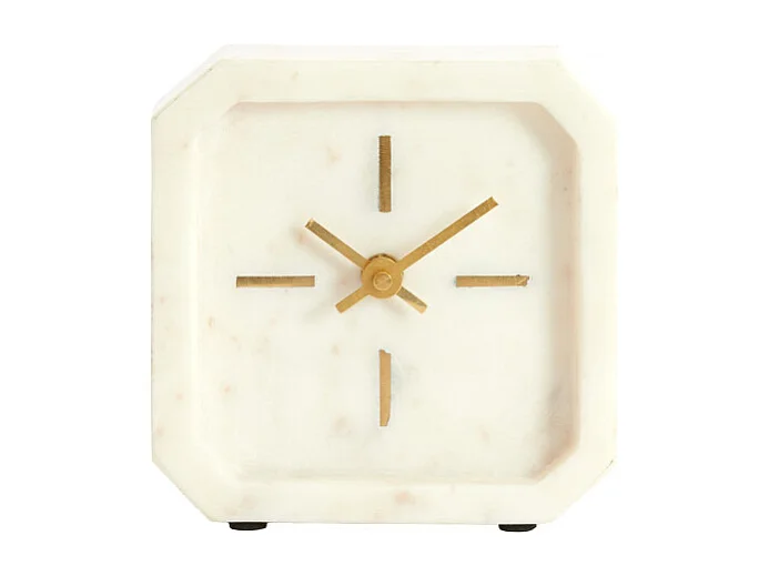 Horloge PABLIA - 13x4x13 cm - Blanc