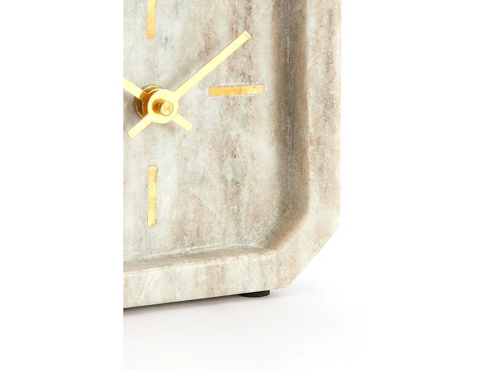 Light & Living - Uhr PABLIA - 13x4x13 cm - Braun