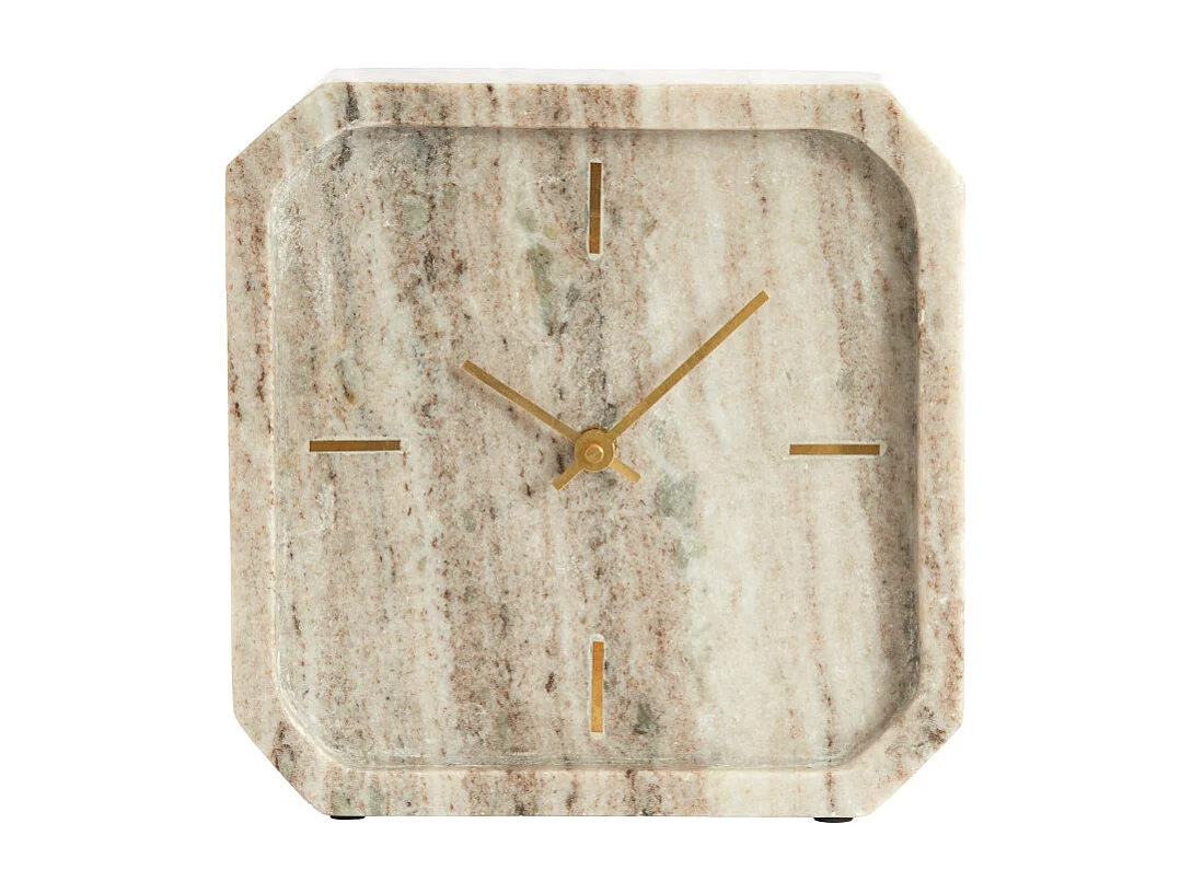 Light & Living - Uhr PABLIA - 20,5x6x20,5 cm - Braun