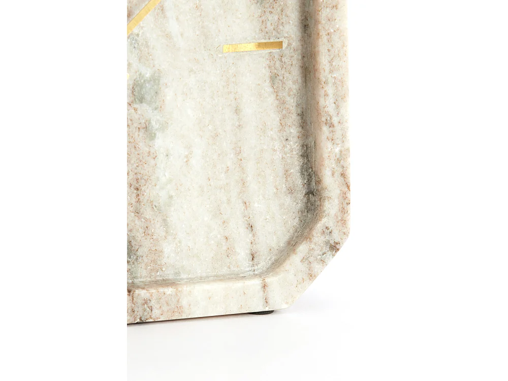 Light & Living - Uhr PABLIA - 20,5x6x20,5 cm - Braun