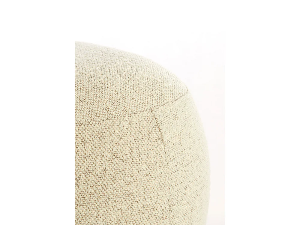 Pouf ZENICA - 53x41x38 cm - Blanc