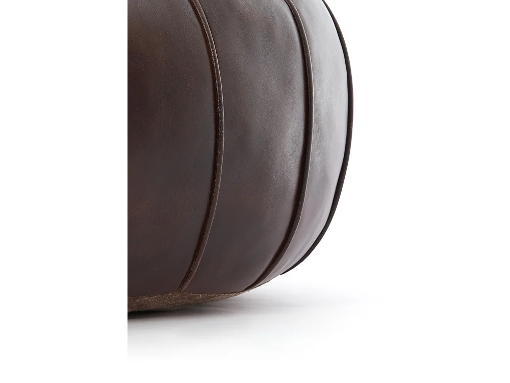 Pouf CALIMA - Ø58x32 cm - Marron
