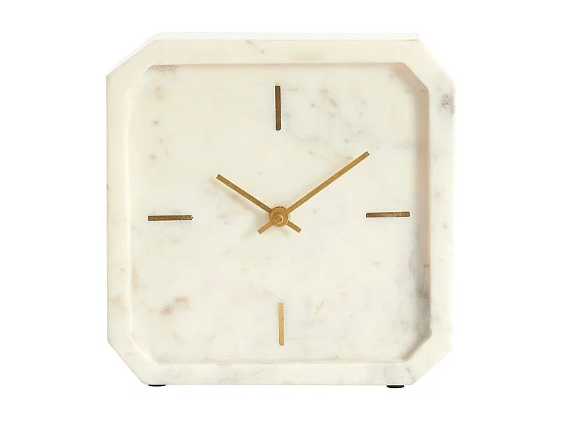 Horloge PABLIA - 20,5x6x20,5 cm - Blanc