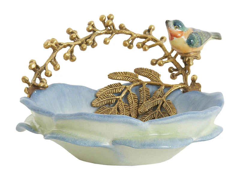 Schaal BIRD - 26.5x20x14 cm - Blauw