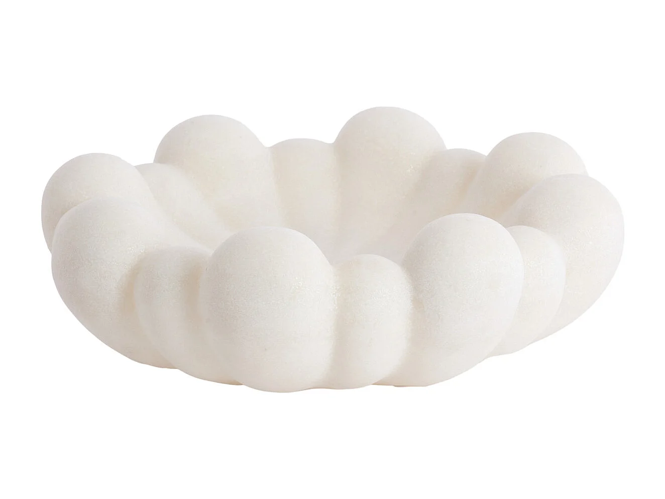 Schaal LIRON - Ø42x15 cm - Wit