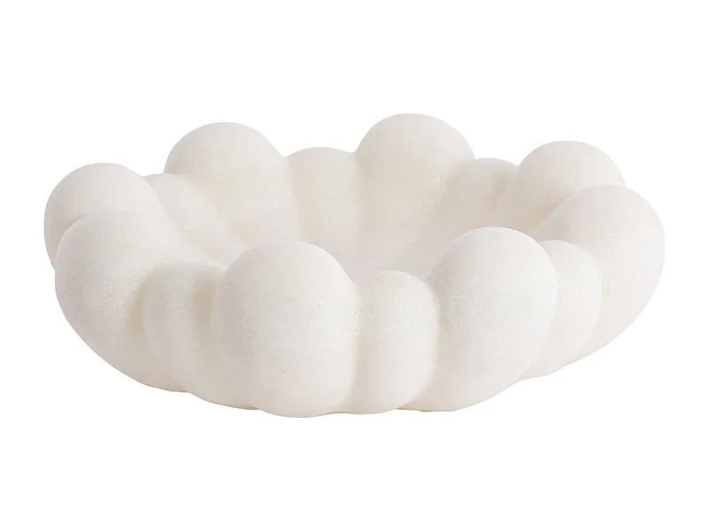 Schaal LIRON - Ø42x15 cm - Wit