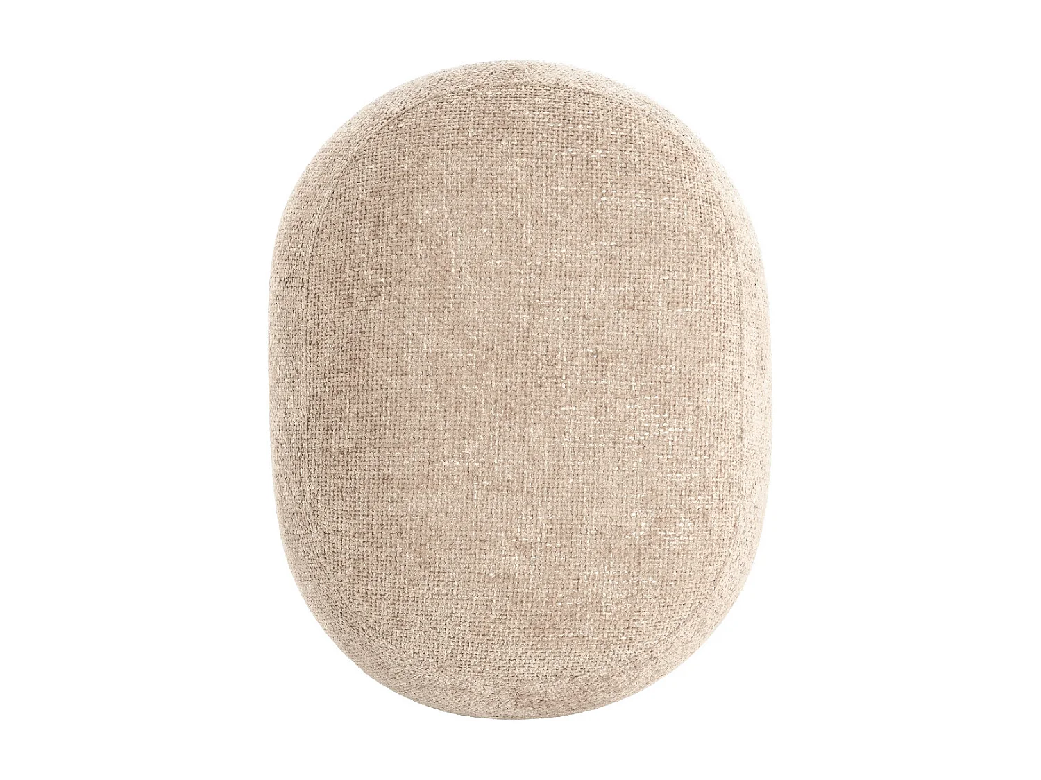 Pouf ZENICA - 53x41x38 cm - Marron