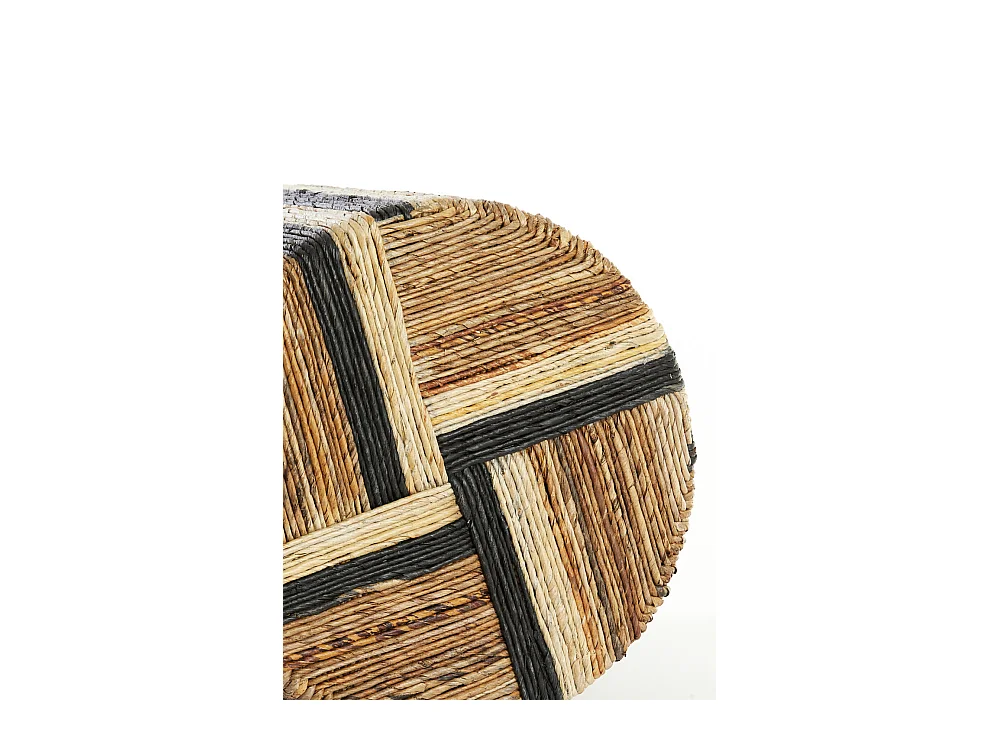 Light & Living - Yuturi Pouf - Ø40x45 cm - Braun