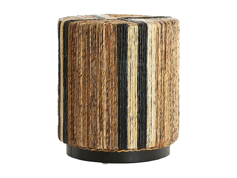 Pouf Yuturi - Ø40x45 cm - Marron