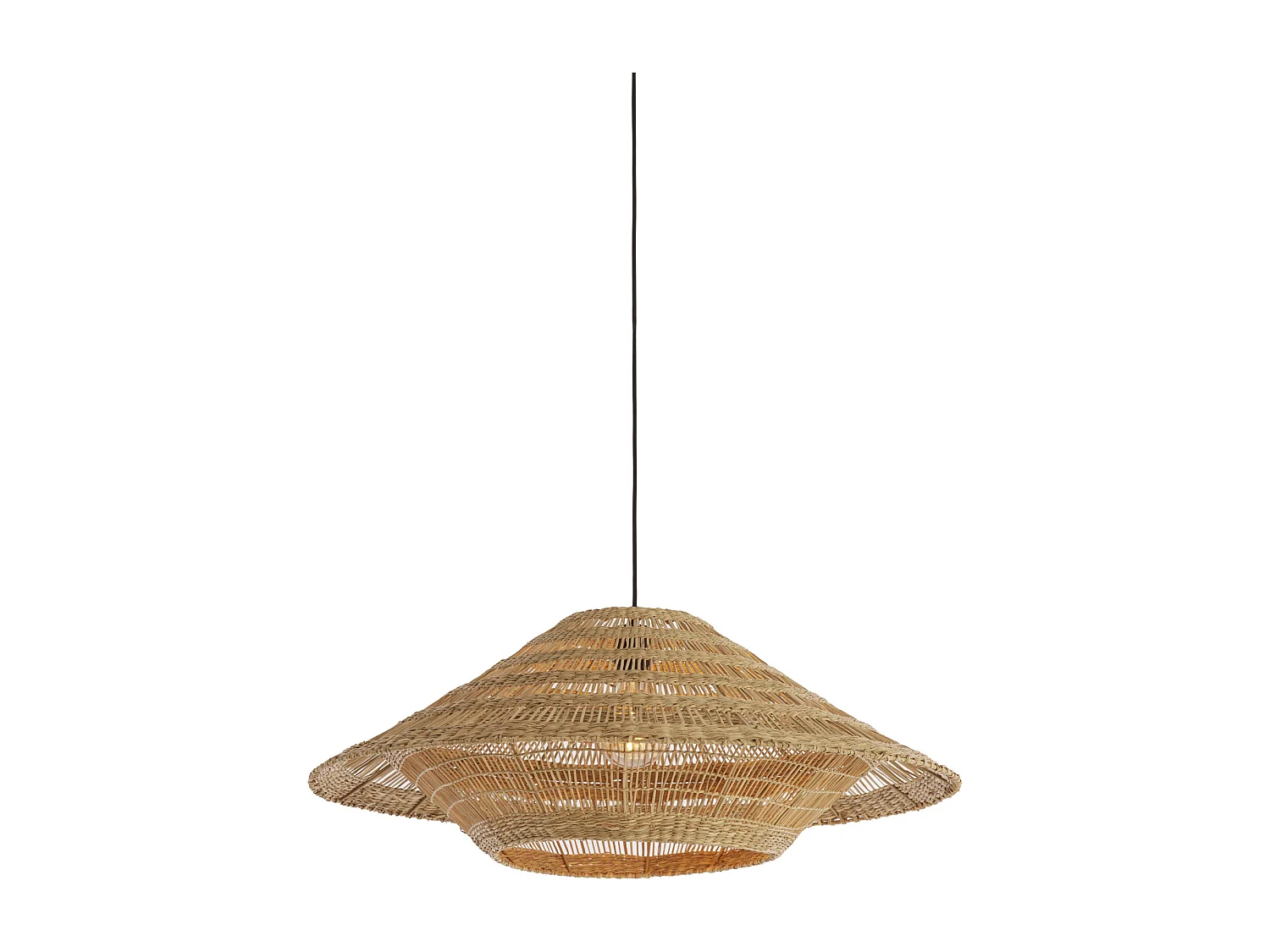 Suspension OWANA - Ø80x30 cm - Marron