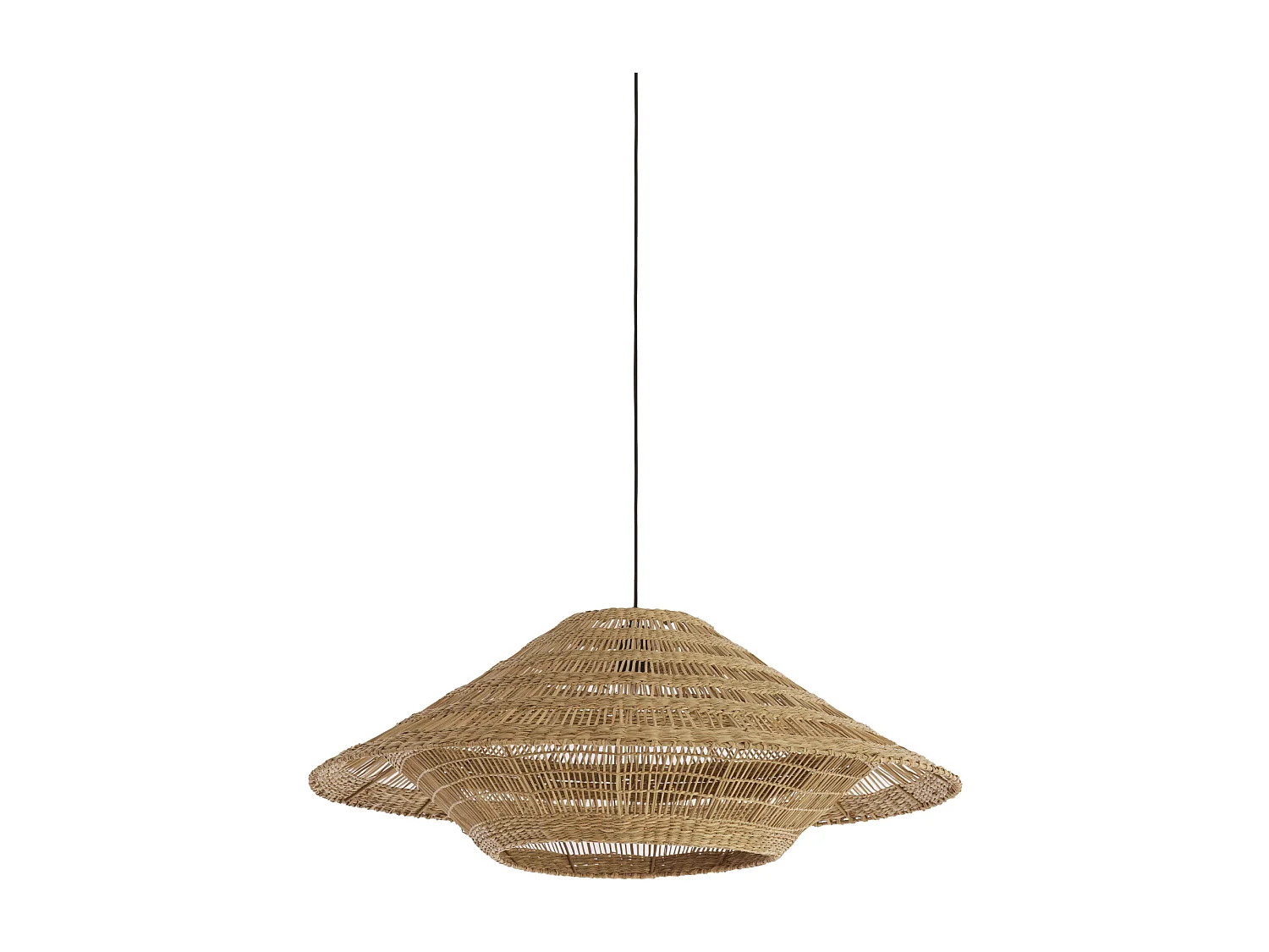 Suspension OWANA - Ø80x30 cm - Marron