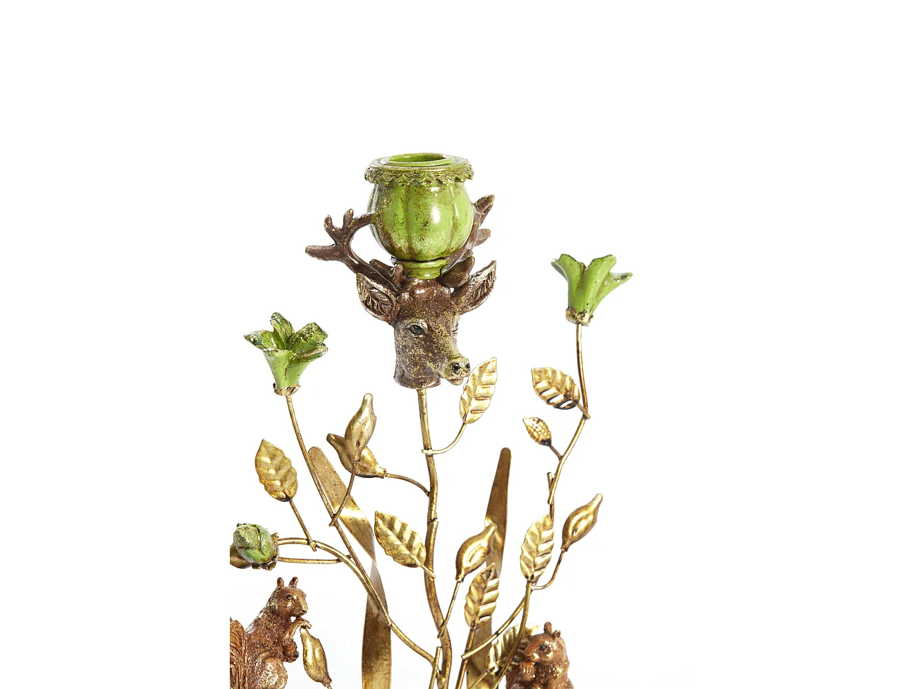 Bougeoir SORYN - 19x9x35 cm - Vert