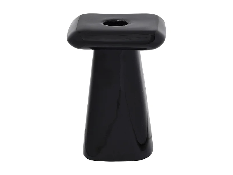 Bougeoir Roca - 9x9x13 cm - Noir